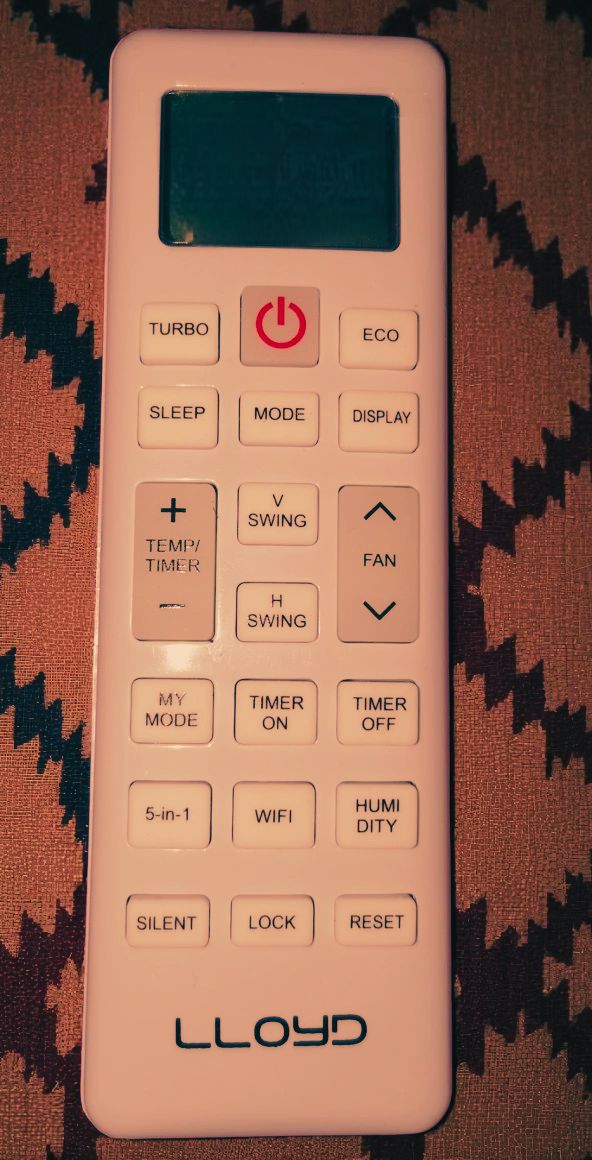 5 in 1 convertible mode n the Lloyd AC Remote